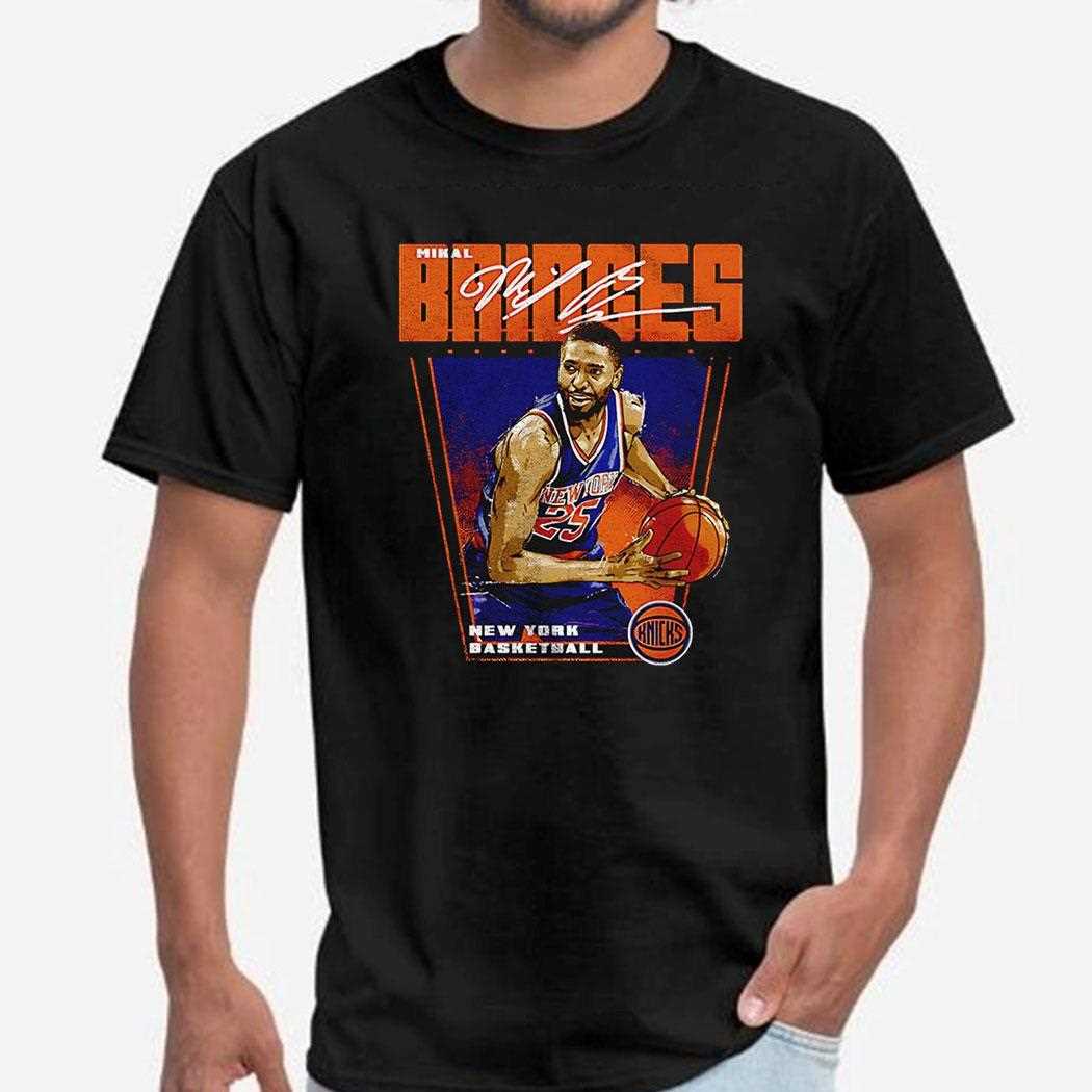 Mikal Bridges New York Knicks Basketball Player Premiere Shirt