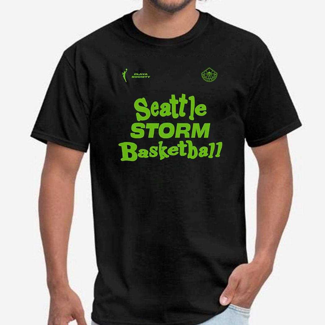 Seattle Storm Playa Society Unisex Wordmark Shirt