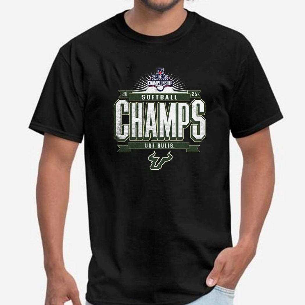 South Florida Bulls 2025 Aac Softball Conference Tournament Champions Shirt