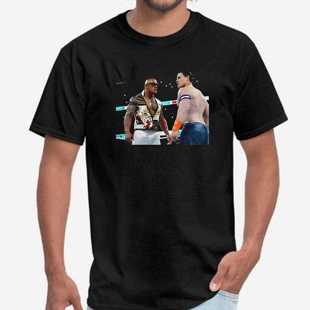 The Rock Vs John Cena Wwe Wrestling Shirt