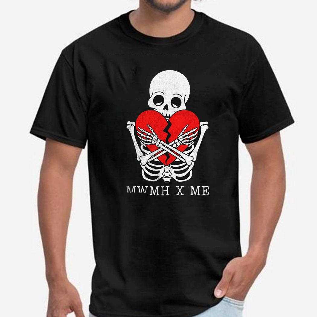 True Crime Skeleton Heart Mwmh X Me Shirt