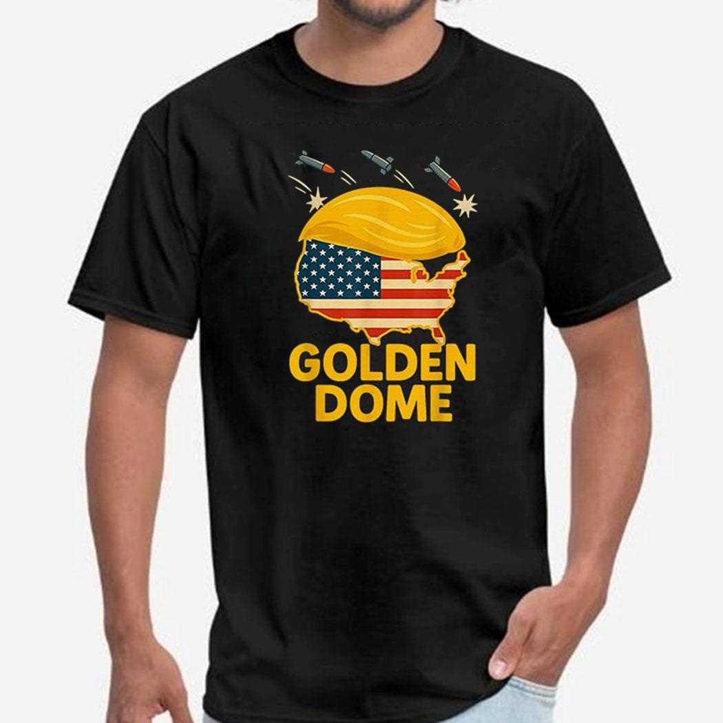 Trump Golden Dome Hair Shield Usa Shirt