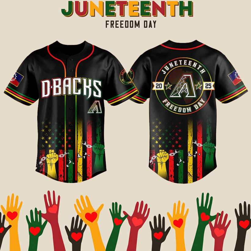 2025 Arizona Diamondbacks Juneteenth Day Baseball Jersey
