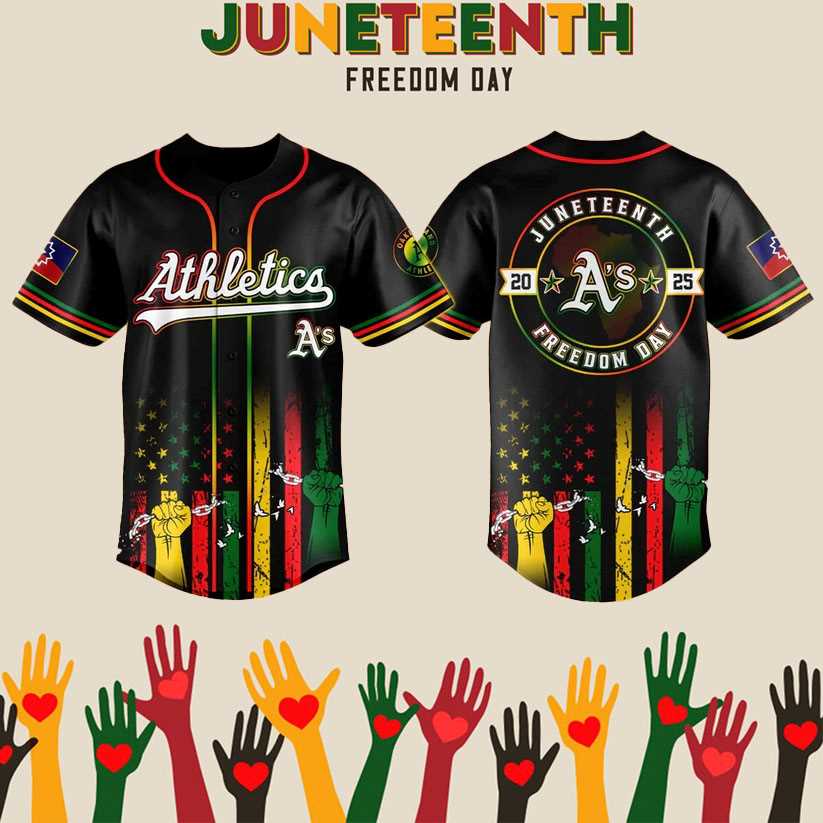2025 Athletics Juneteenth Day Baseball Jersey