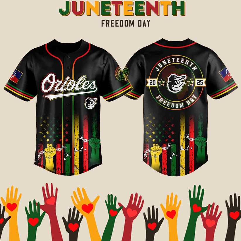 2025 Baltimore Orioles Juneteenth Day Baseball Jersey