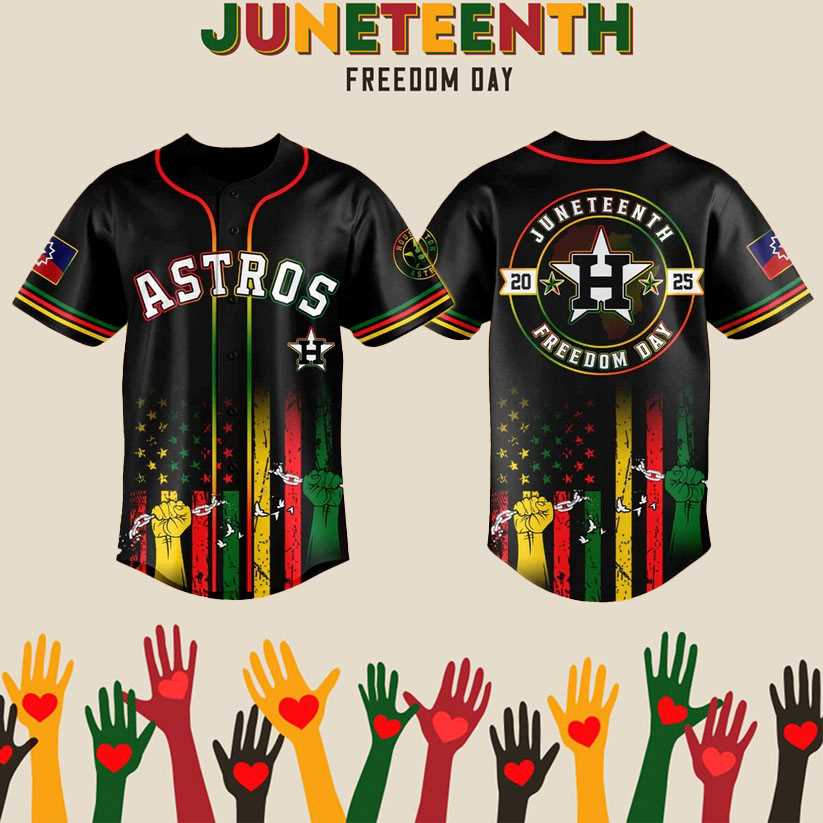 2025 Houston Astros Juneteenth Day Baseball Jersey 2025 Houston Astros Juneteenth Day Baseball Jersey