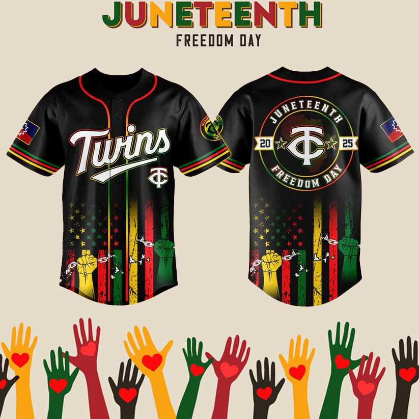 2025 Minnesota Twins Juneteenth Day Baseball Jersey 2025 Minnesota Twins Juneteenth Day Baseball Jersey