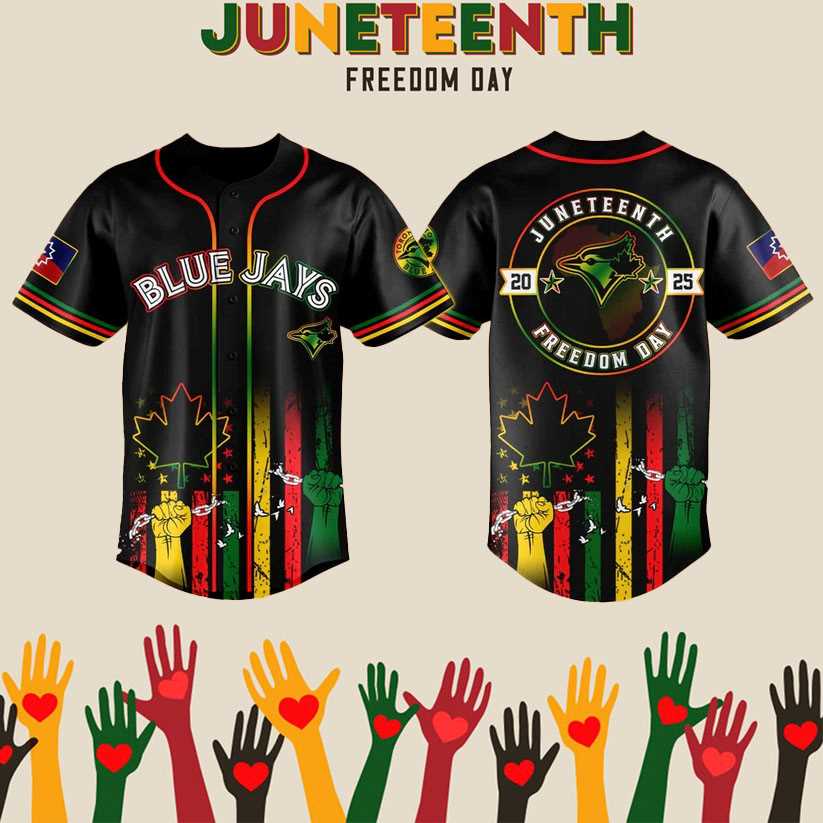 2025 Ny Toronto Blue Jays Juneteenth Day Baseball Jersey 2025 Ny Toronto Blue Jays Juneteenth Day Baseball Jersey