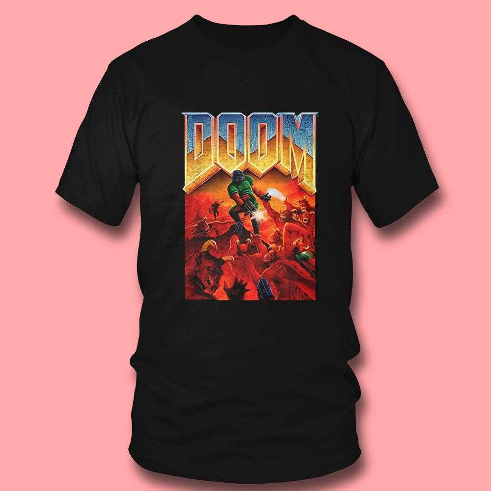 Doom 1993 Video Game Cover Art Shirt Doom 1993 Video Game Cover Art Shirt