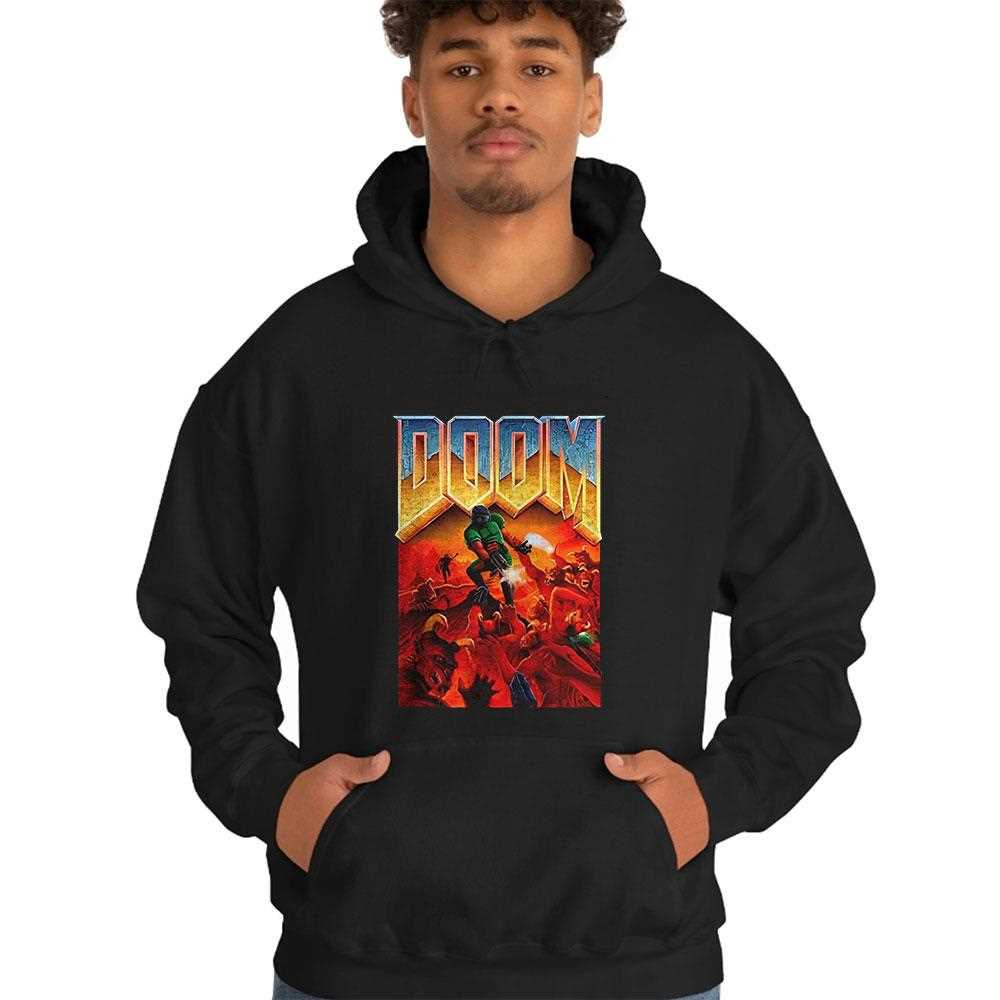 Doom 1993 Video Game Cover Art Shirt Doom 1993 Video Game Cover Art Shirt