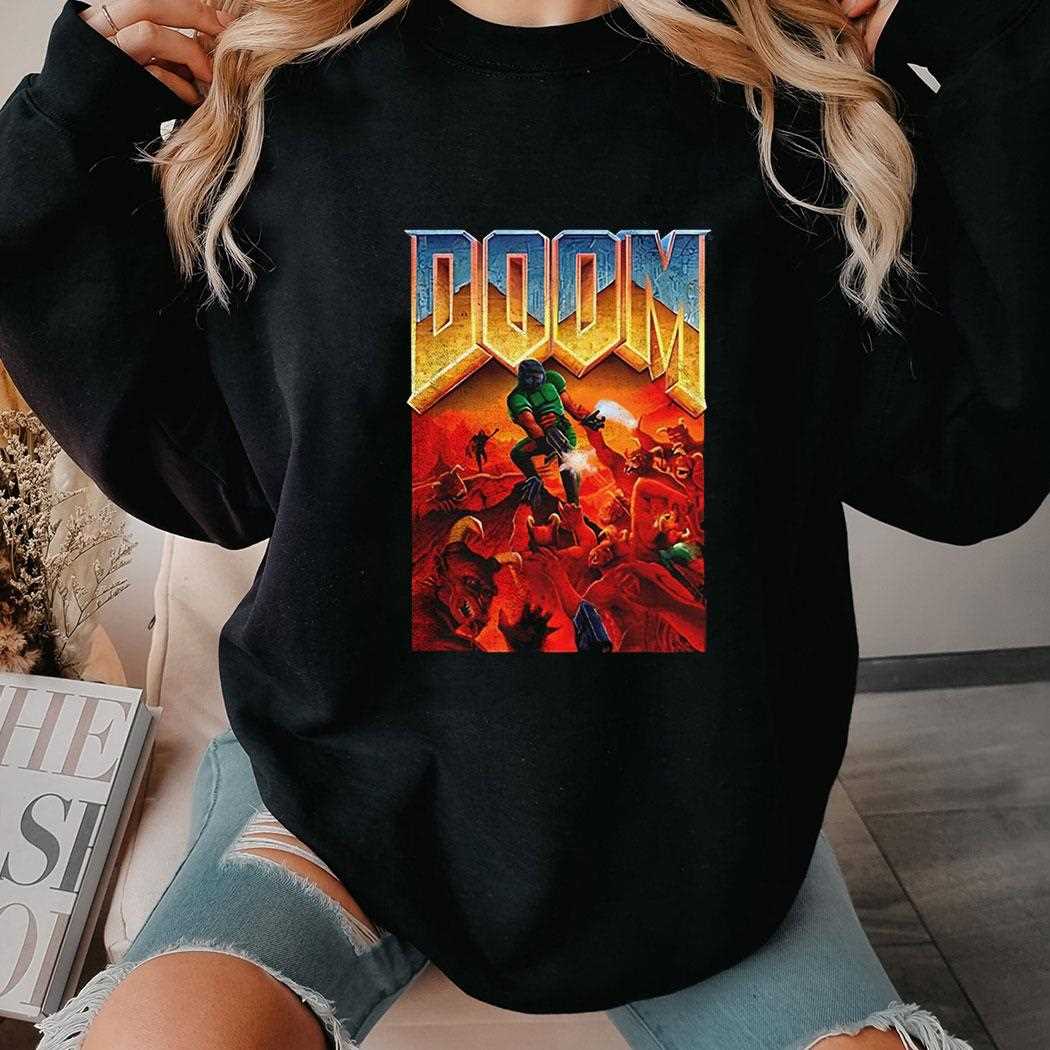 Doom 1993 Video Game Cover Art Shirt Doom 1993 Video Game Cover Art Shirt