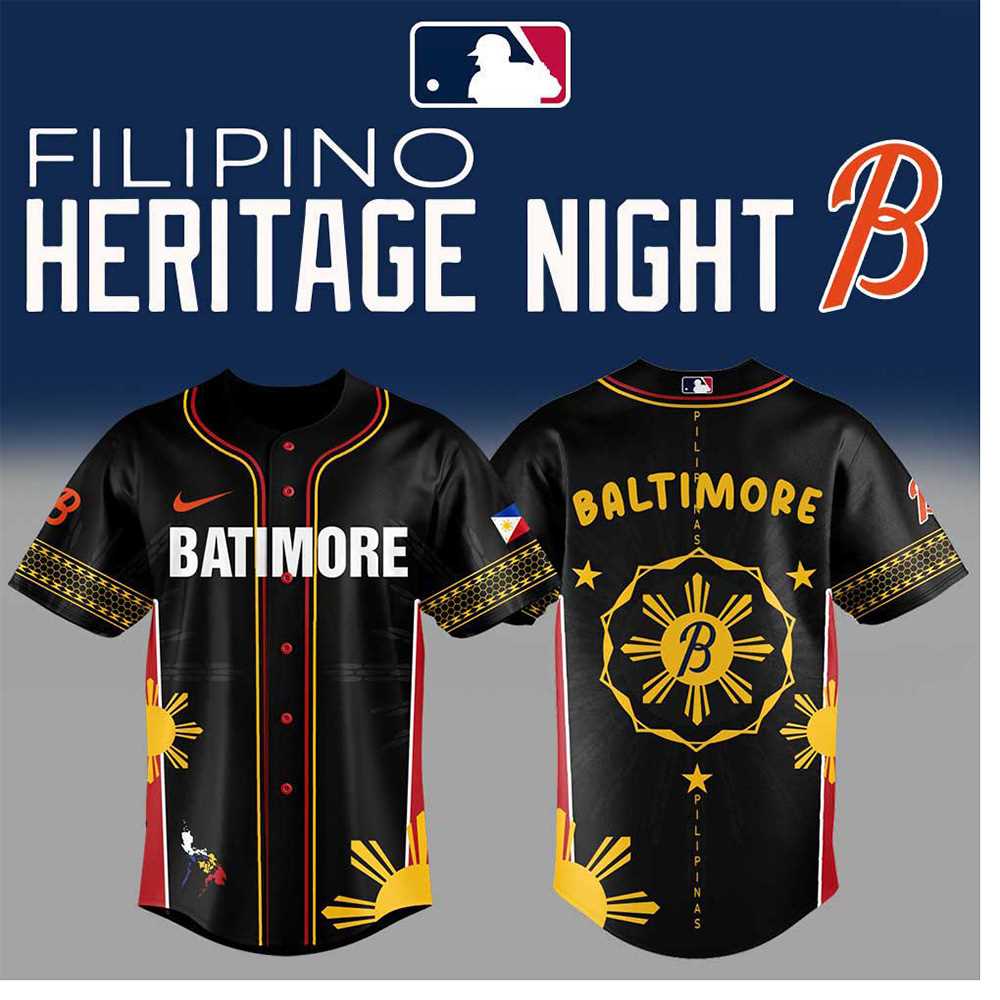 Baltimore Orioles Filipino Heritage Night 2025 Baseball Jersey