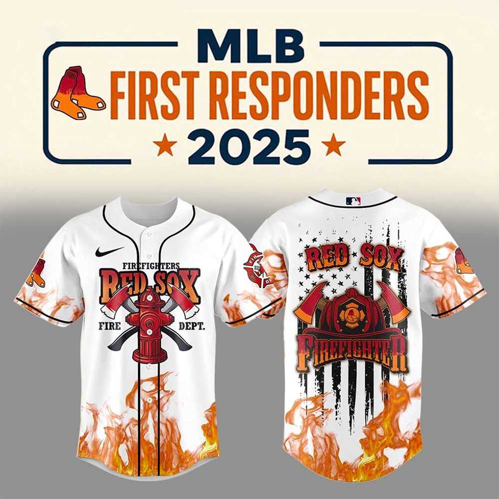 Boston Red Sox Firefighter Appreciation Day 2025 Baseball Jersey