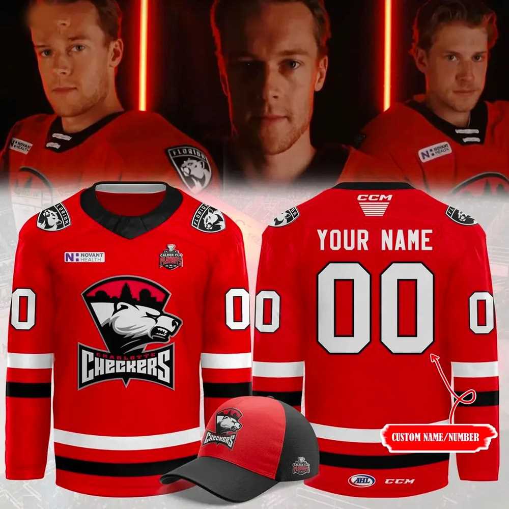 Charlotte Checkers New Hockey Jersey Personalized Name