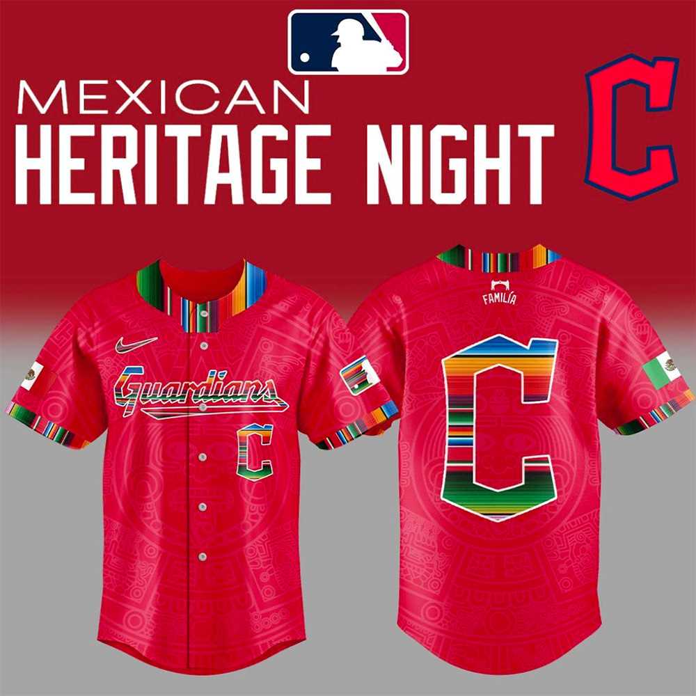 Cleveland Guardians Mexican Heritage Month2025 Baseball Jersey Cleveland Guardians Mexican Heritage Month2025 Baseball Jersey