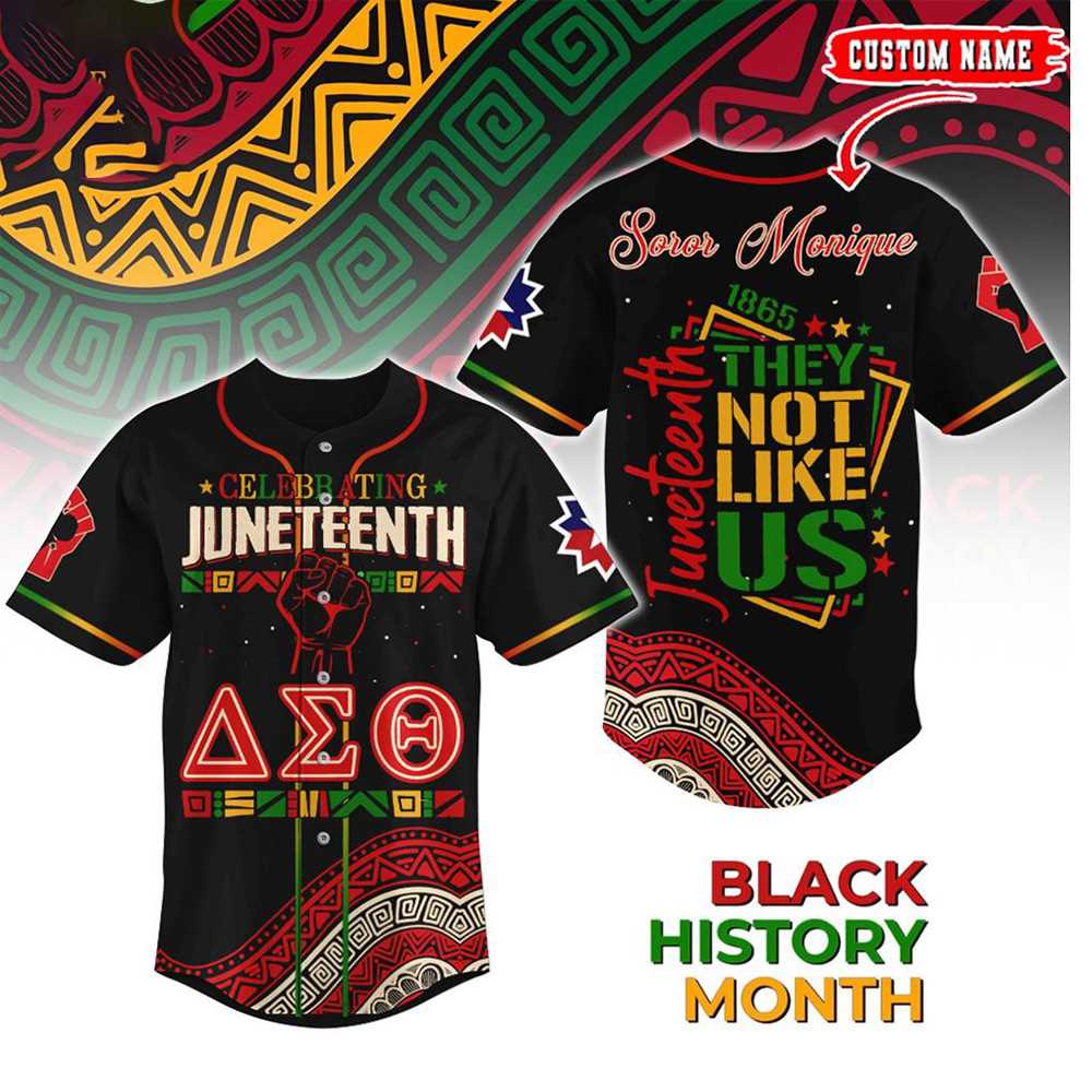 Delta Sigma Theta X Juneteenth Baseball Jersey