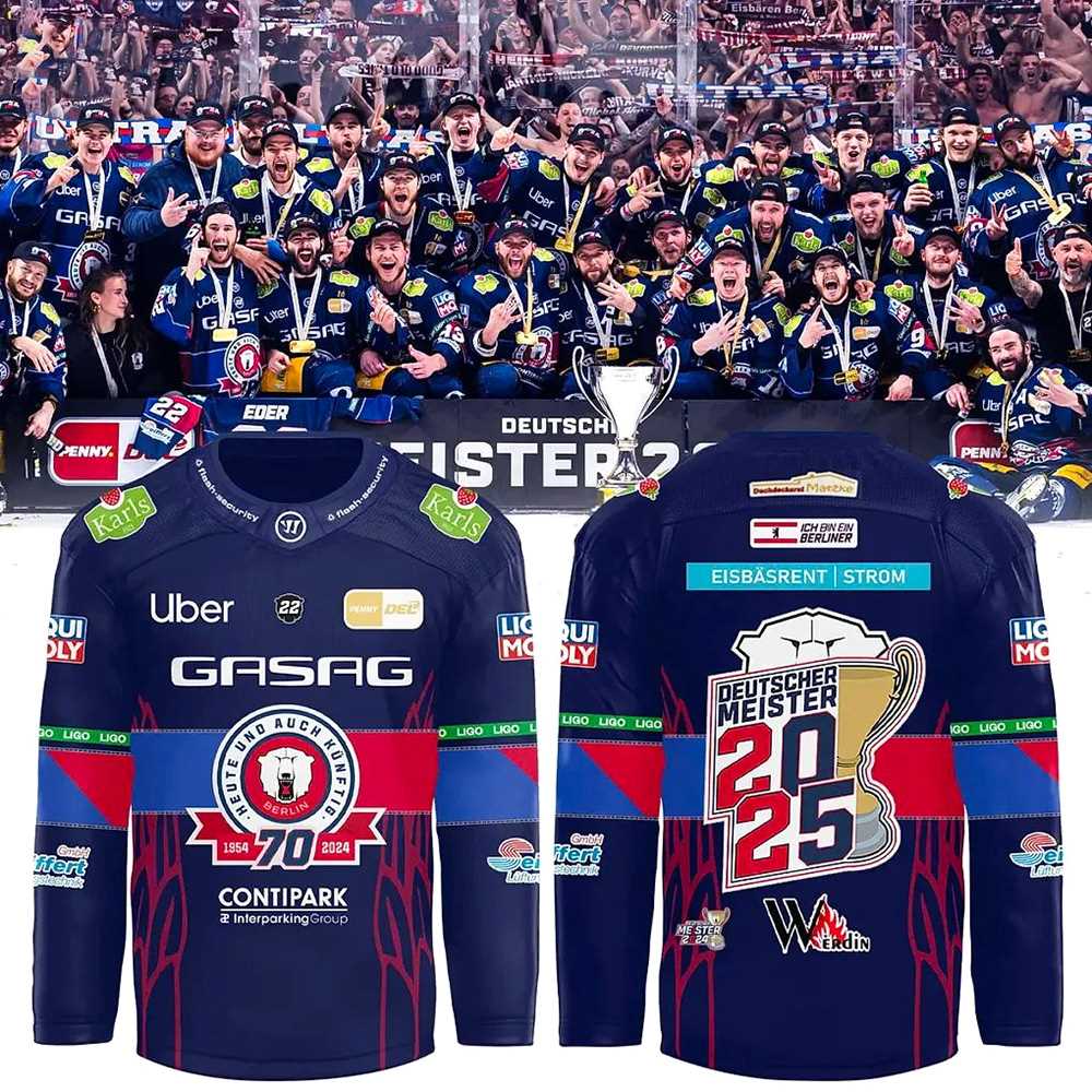 Eisbren Berlin Deutscher Meister Special Hockey Jersey