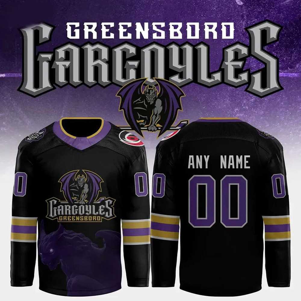 Greensboro Gargoyles New Edition Hockey Jersey Personalized Name
