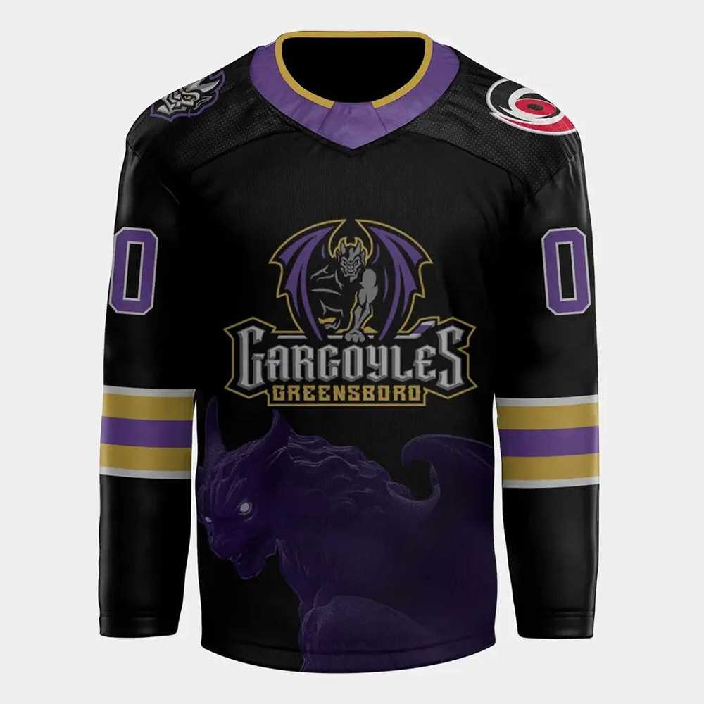 Greensboro Gargoyles New Edition Hockey Jersey Personalized Name Greensboro Gargoyles New Edition Hockey Jersey Personalized Name
