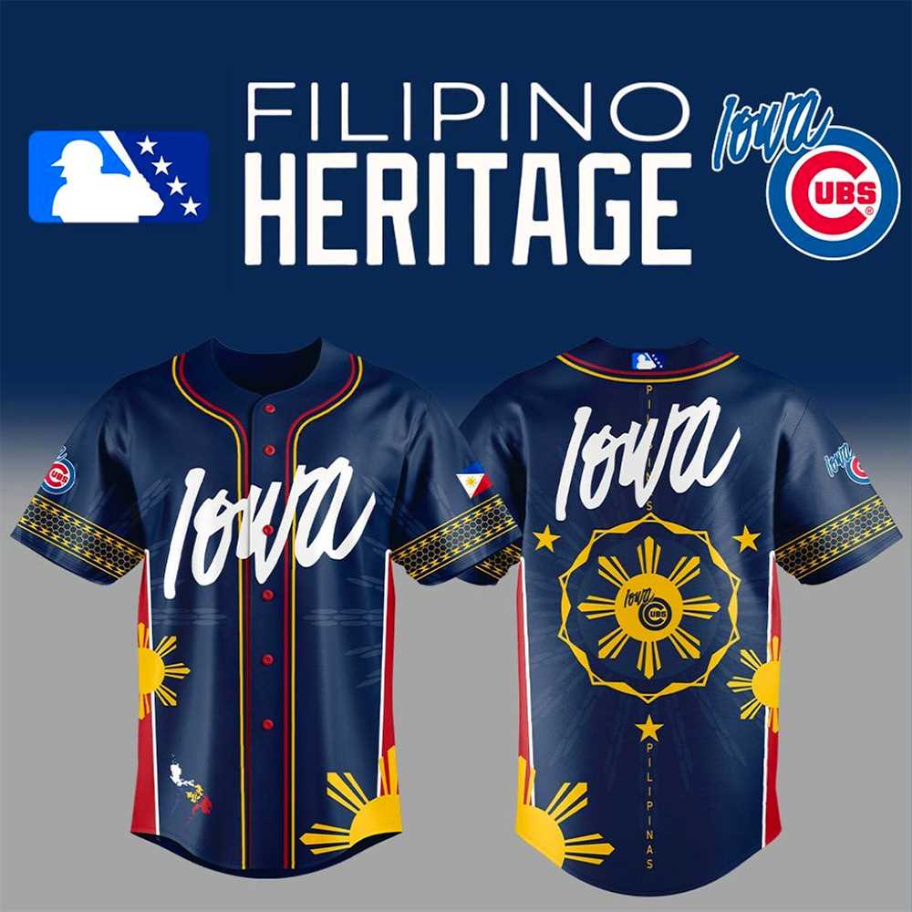 Iowa Cubs Filipino Heritage Night 2025 Limited Baseball Jersey Iowa Cubs Filipino Heritage Night 2025 Limited Baseball Jersey