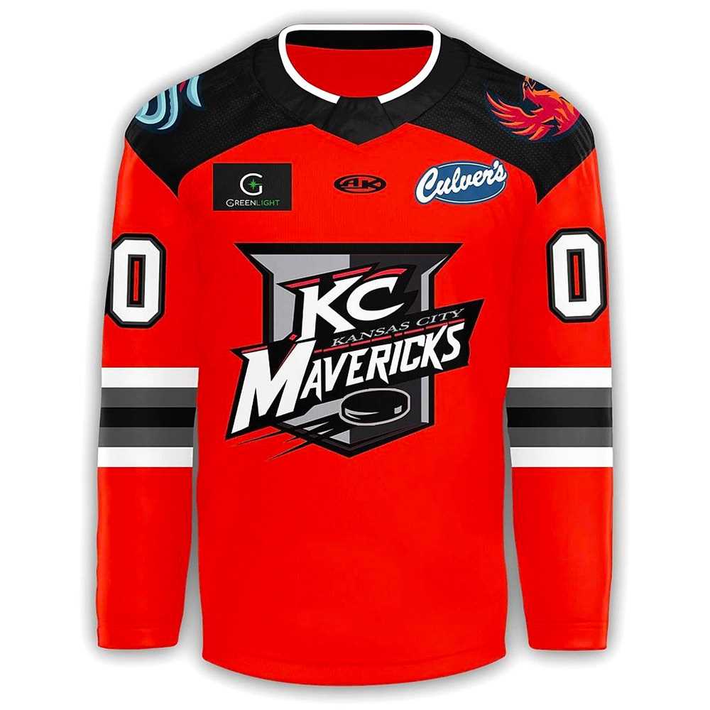 Kansas City Mavericks Replica Orange A New Hockey Jersey Personalized Name Kansas City Mavericks Replica Orange A New Hockey Jersey Personalized Name