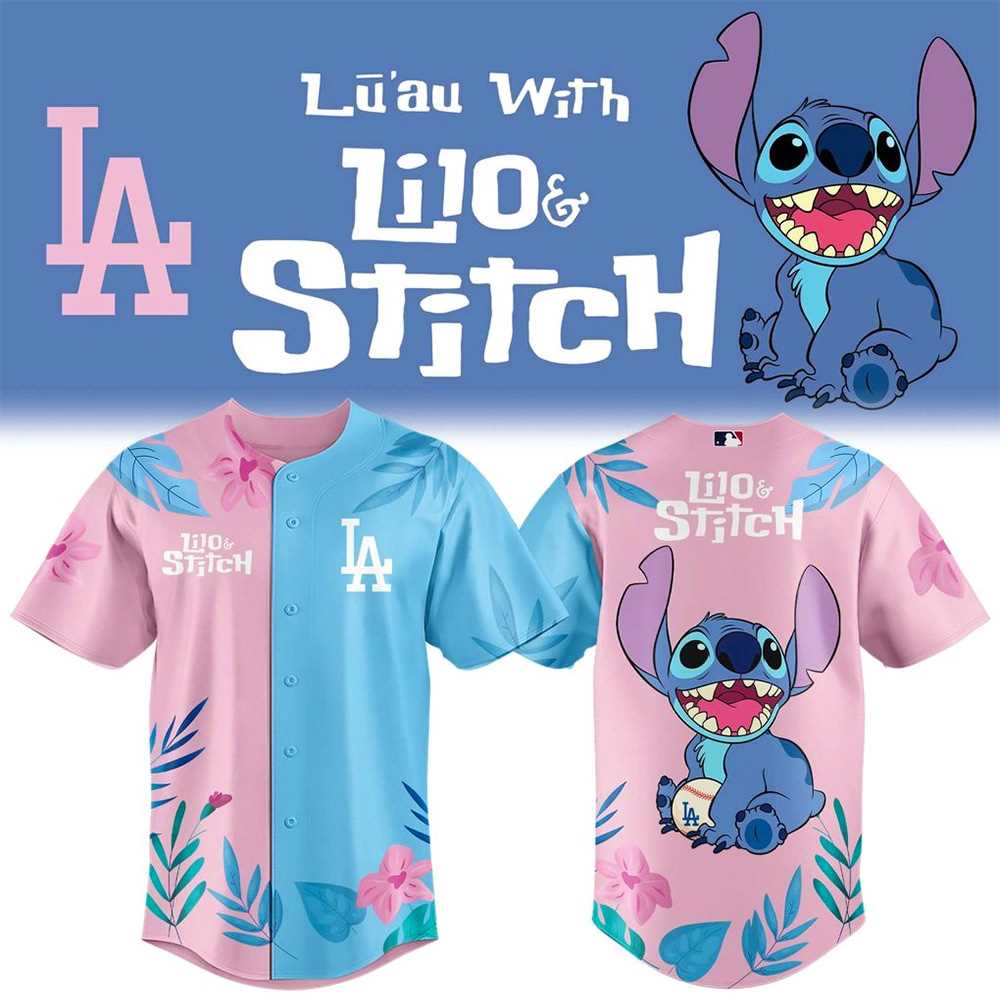 Los Angeles Dodgers X Lilo And Stitch 2025 Baseball Jersey