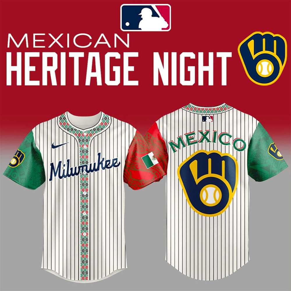 Milwaukee Brewers Mlb X Mexican Heritage Night 2025 Baseball Jersey