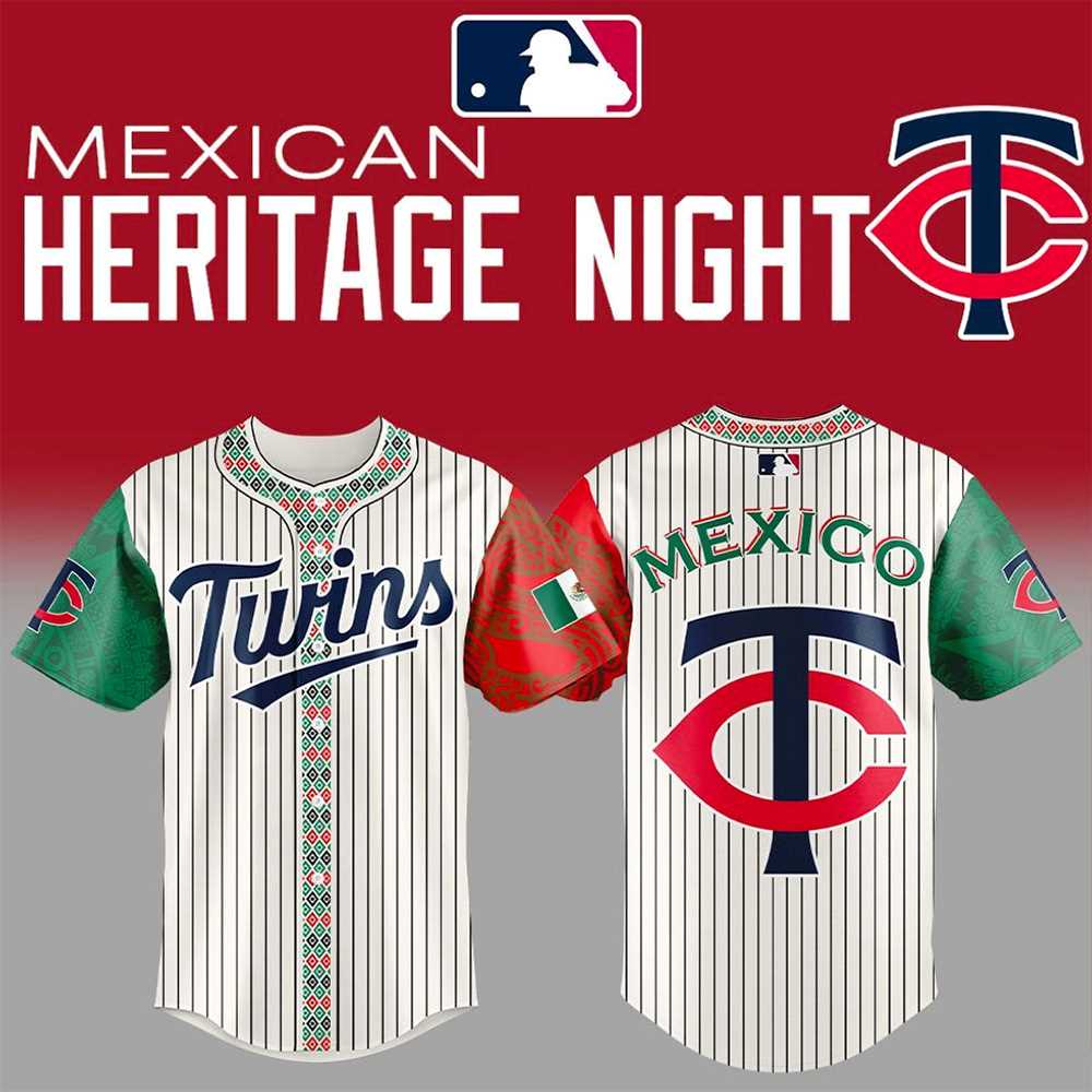 Minnesota Twins Mexican Heritage Night 2025 Edition Baseball Jersey Minnesota Twins Mexican Heritage Night 2025 Edition Baseball Jersey