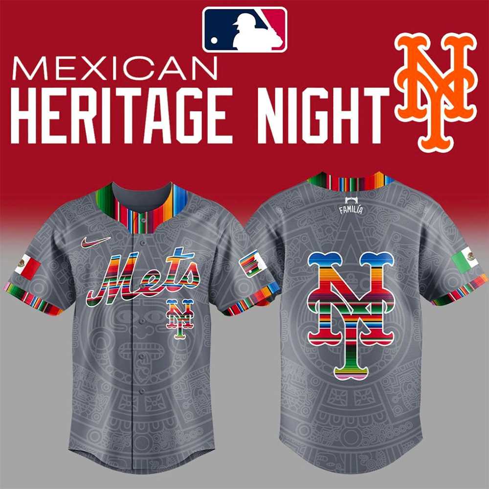 New York Mets Mexican Heritage Month 2025 Baseball Jersey New York Mets Mexican Heritage Month 2025 Baseball Jersey
