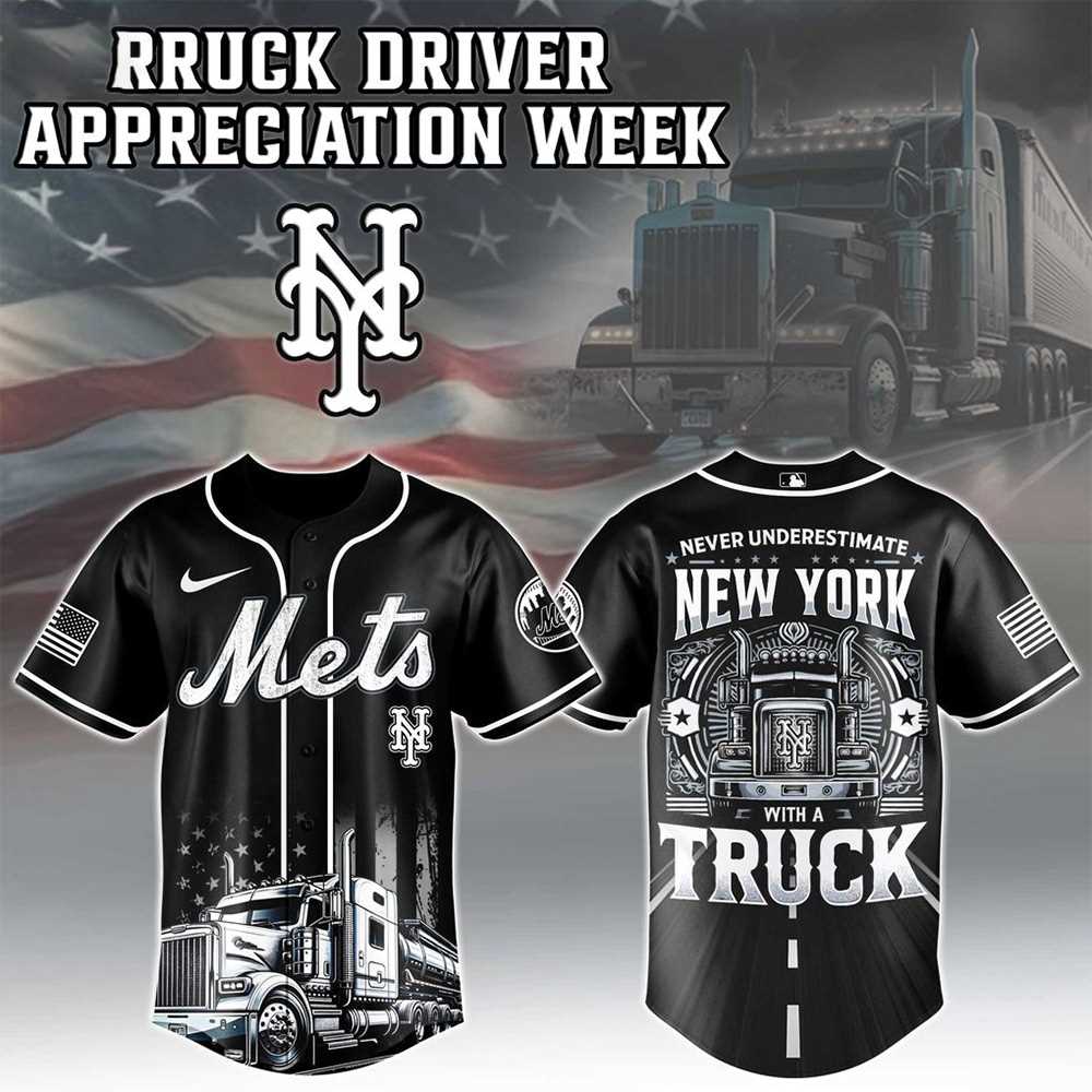 New York Mets Mlb X Nation Truck Driver Appreciation Week 2025 Baseball Jersey New York Mets Mlb X Nation Truck Driver Appreciation Week 2025 Baseball Jersey