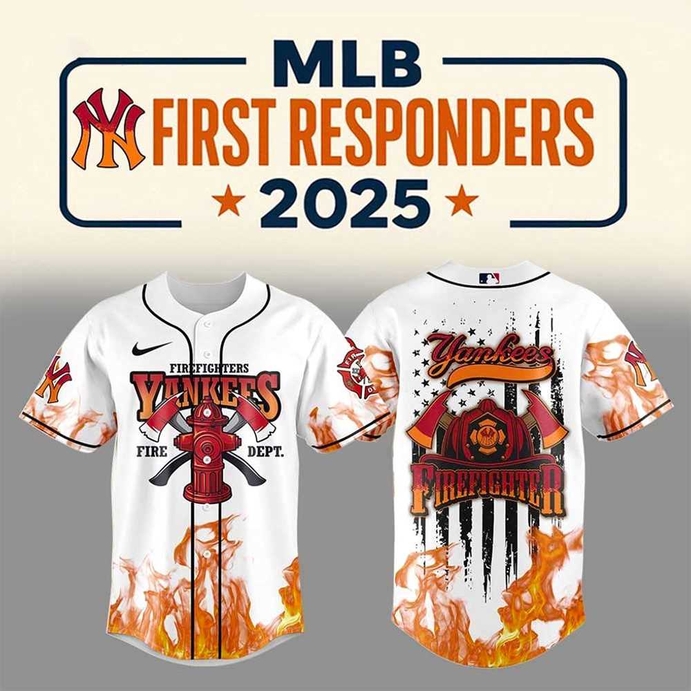 New York Yankees Firefighter Appreciation Day 2025 Baseball Jersey