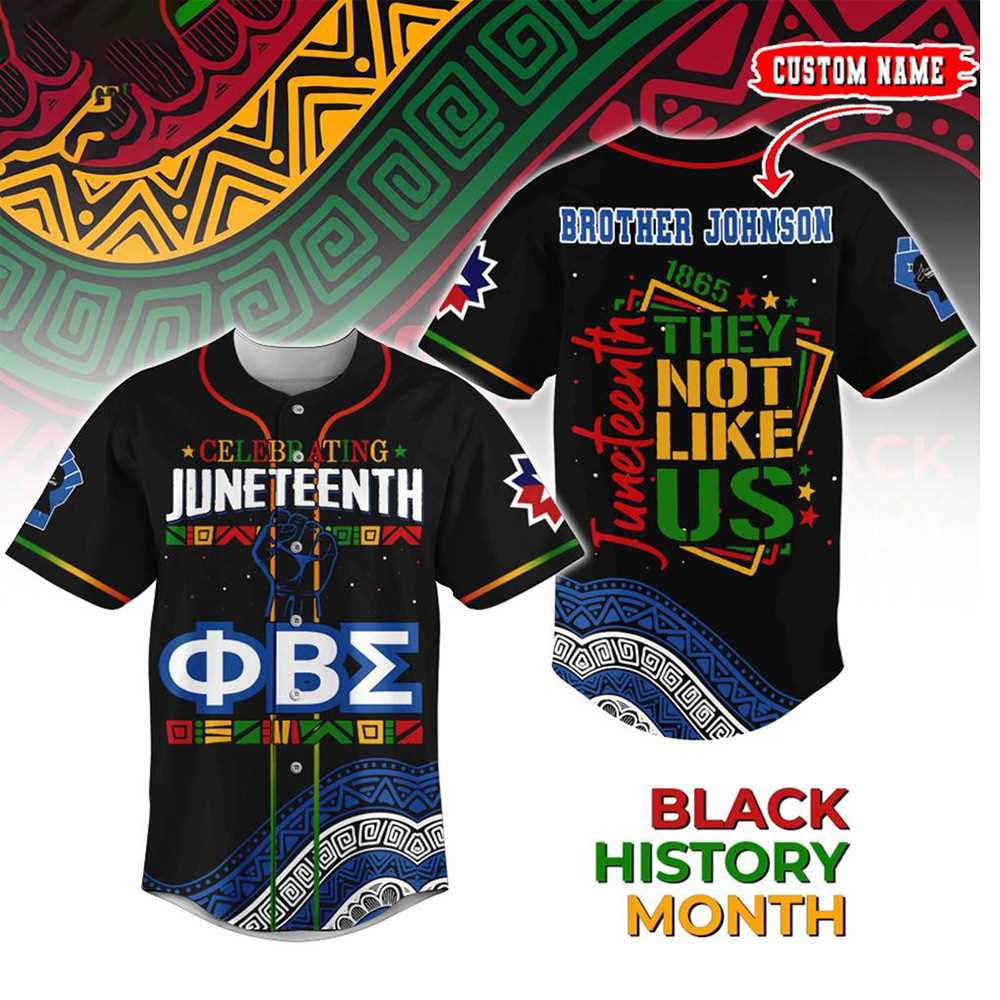 Phi Beta Sigma X Juneteenth Baseball Jersey