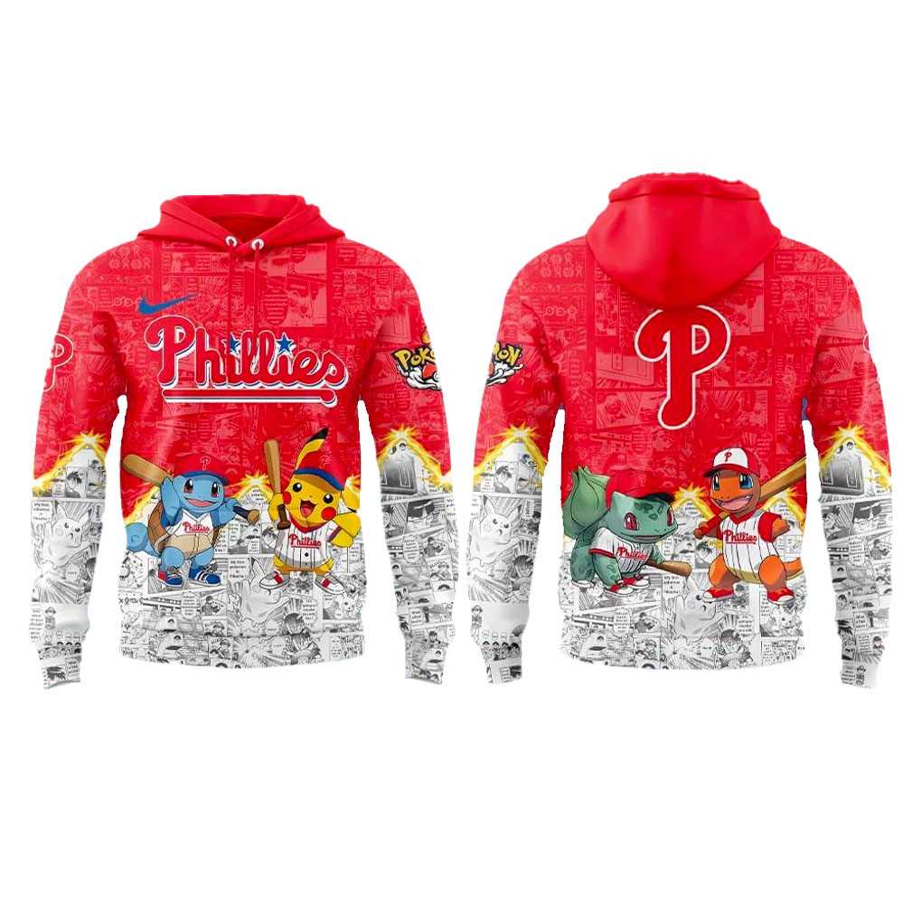 Philadelphia Phillies X Pokemon Limited Edition 2025 Hoodie