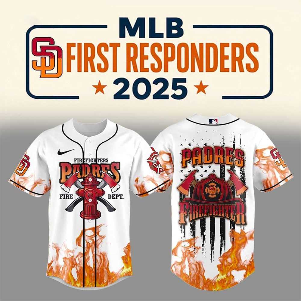 San Diego Padres Firefighter Appreciation Day 2025 Baseball Jersey
