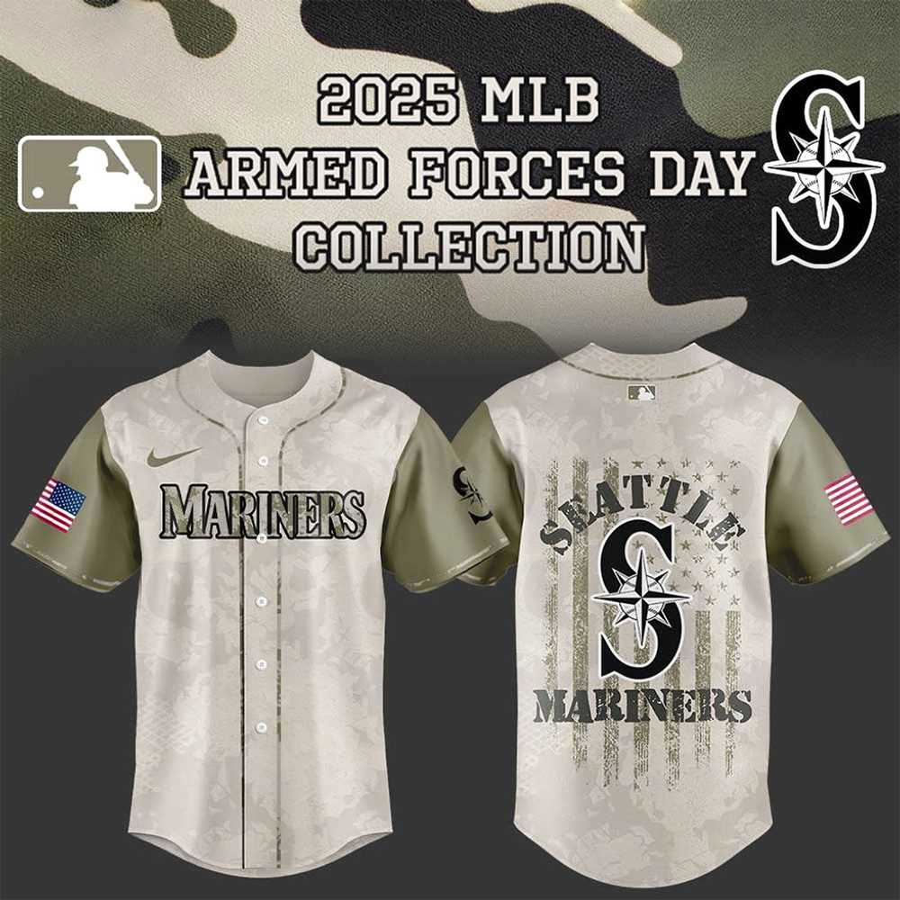 Seattle Mariners Armed Forces Day 2025 Baseball Jersey Seattle Mariners Armed Forces Day 2025 Baseball Jersey