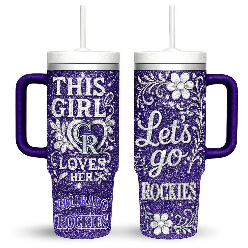 This Girl Loves Her Colorado Rockies Premium 40oz Tumbler