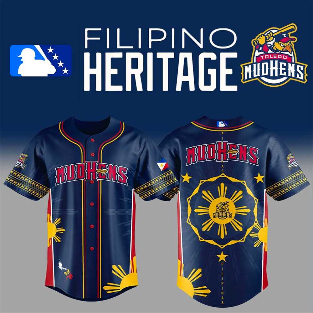 Toledo Mud Hens Filipino Heritage Night 2025 Baseball Jersey Toledo Mud Hens Filipino Heritage Night 2025 Baseball Jersey