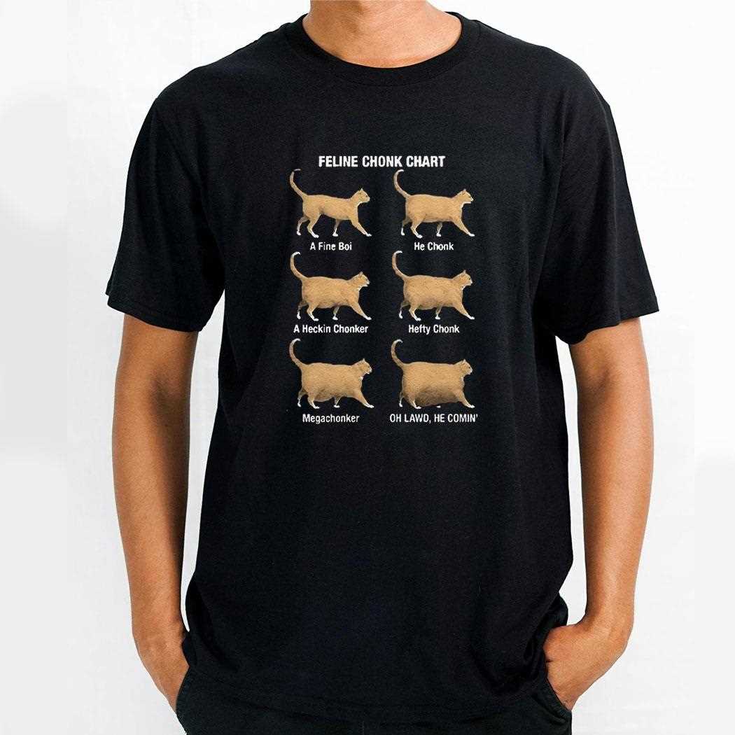 Cat Feline Chonk Chart Shirt Cat Feline Chonk Chart Shirt