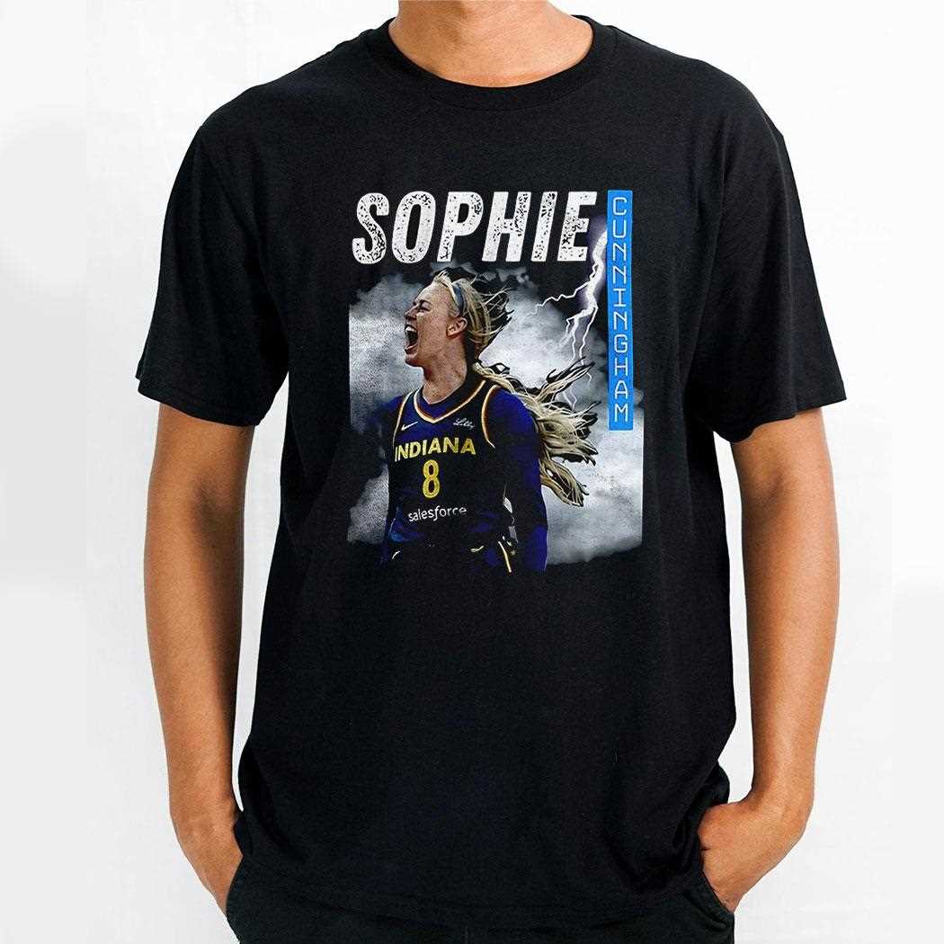 Sophie Cunningham Indiana Fever Basketball Wnba Graphic Shirt