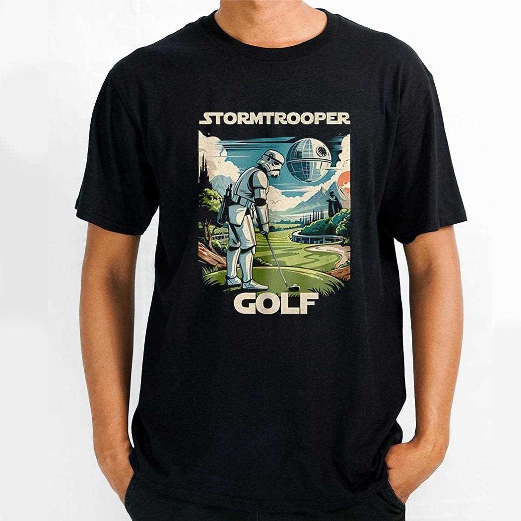 Stormtrooper Playing Golf Shirt