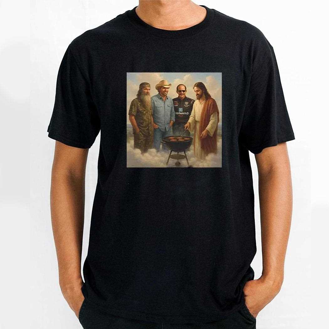 The Real Gang Meetup In Heaven Phil Robertson Dale Earnhardt Toby Keith Shirt