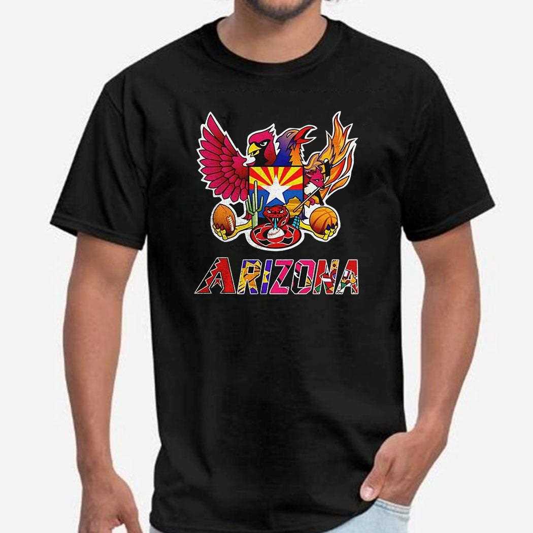 Arizona Sports Team Map Logo Shirt