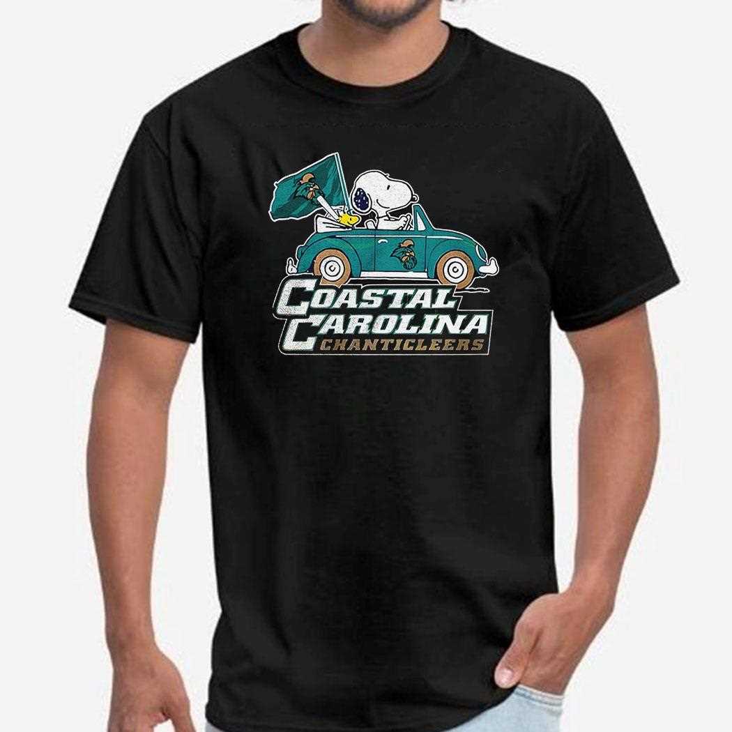 Coastal Carolina Chanticleers X Snoopy And Woodstock Driving Car Shirt Shirt