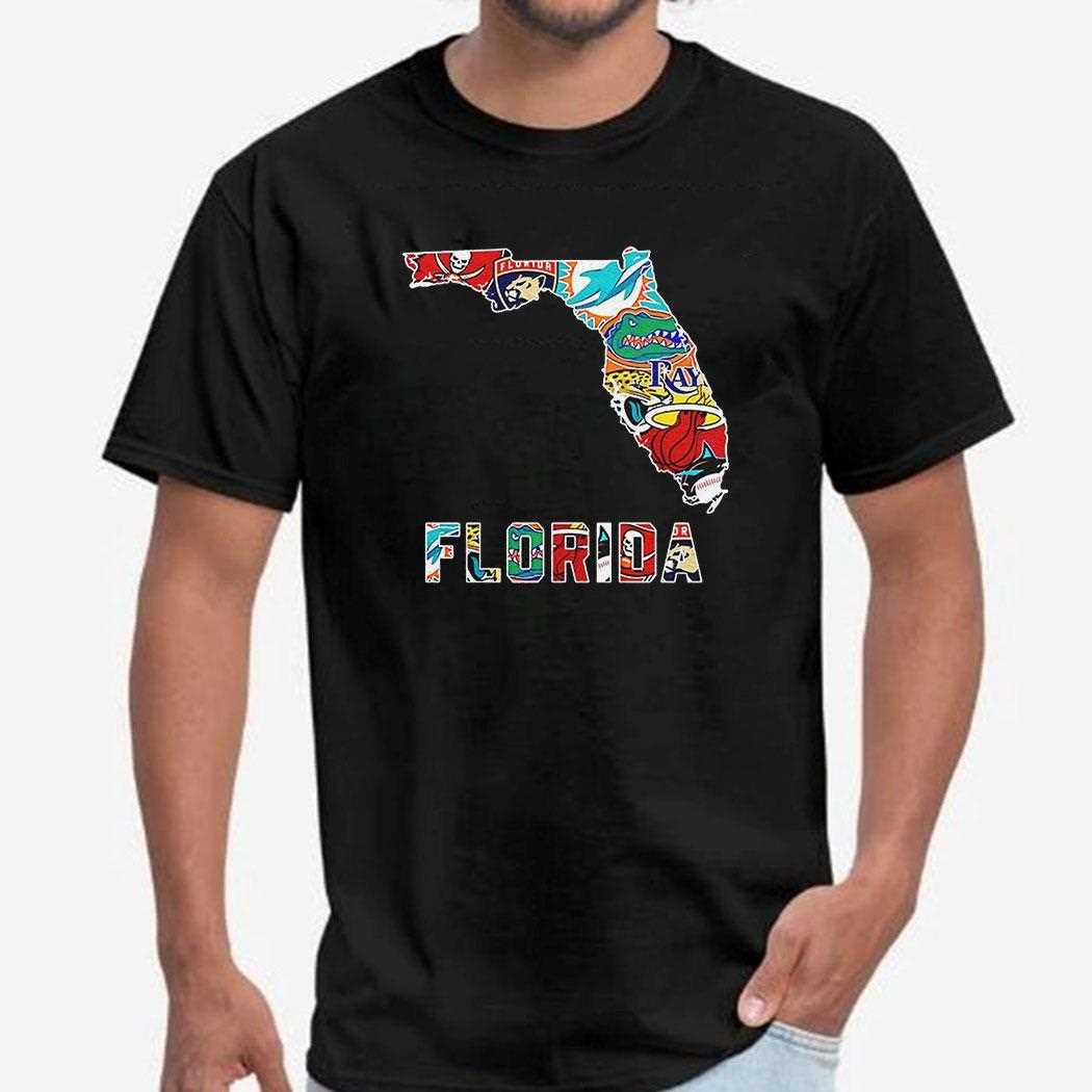 Florida Sports Team Map Logo Shirt