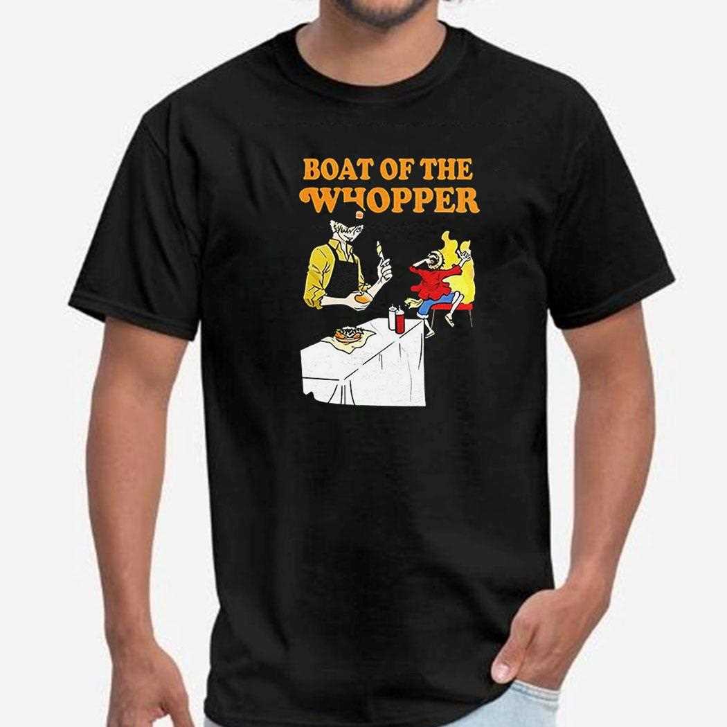 Luffy And Sanji One Piece Burger King Boat Of The Whopper Shirt