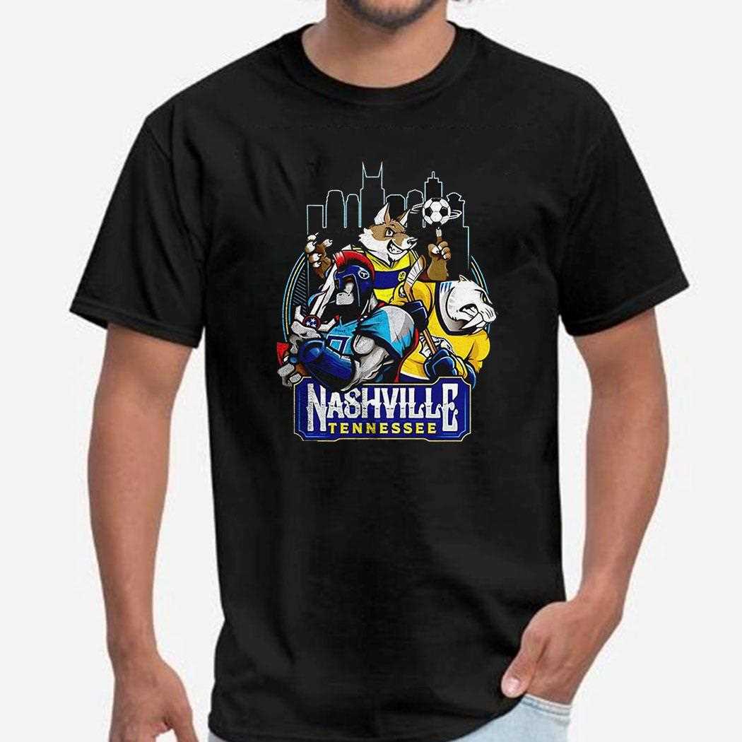 Nashville Tennessee Sports Team Mascot Shirt