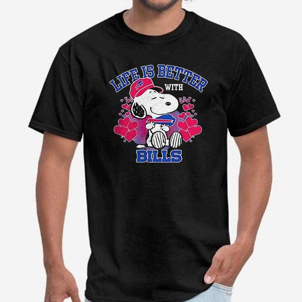 Snoopy Peanuts Life Is Better With Buffalo Bills Shirt Hoodie