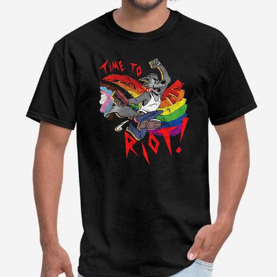 Time To Riot Pride Month Shirt Time To Riot Pride Month Shirt