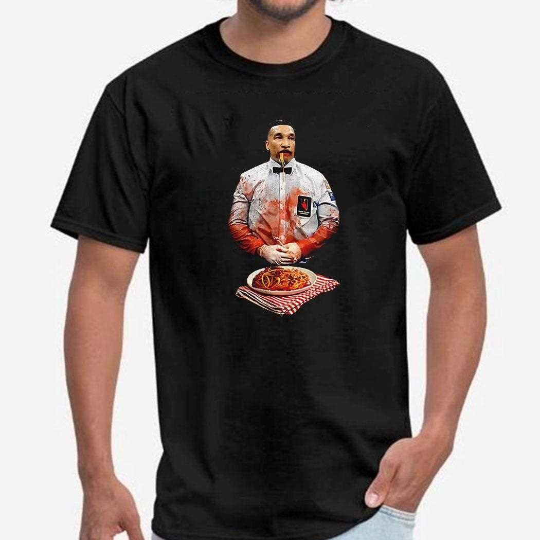 Tony Weeks Bloody Spaghetti Parody Shirt Tony Weeks Bloody Spaghetti Parody Shirt