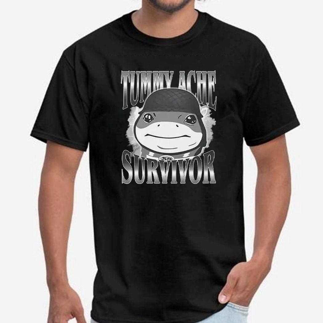 Tummy Ache Survivor Jeff The Land Shark Helmet Meme Shirt